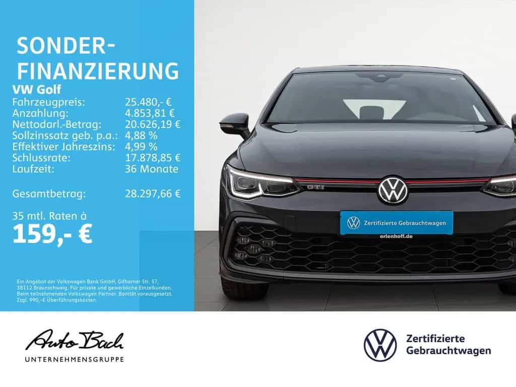 Volkswagen Golf VIII 2.0 TSI DSG "GTI" Navi Matrix DCC ACC 03/2021-photo-1