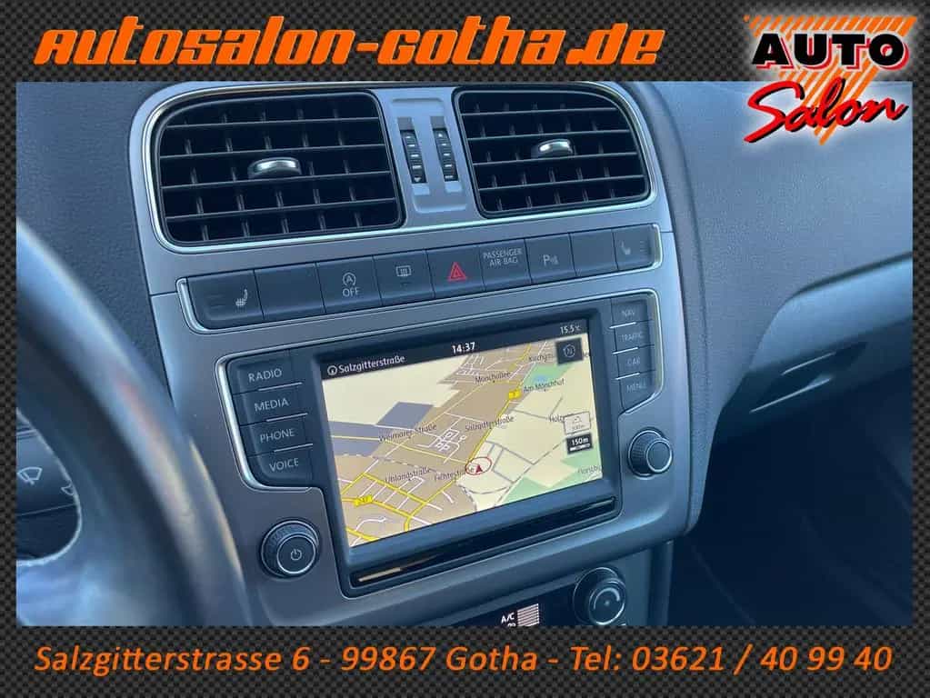 Volkswagen Polo V Lounge BMT LED+NAVI PDC LMR FON SHEFT 2Hd 11/2015-photo-17