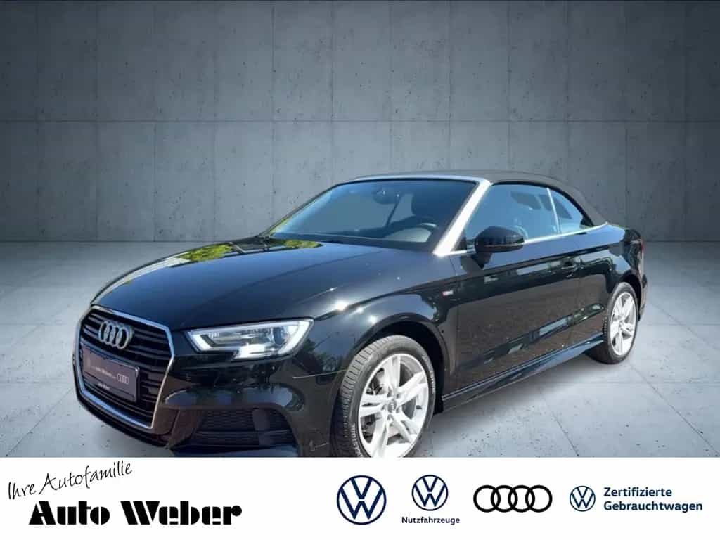 Audi A3 Cabriolet S-Line 1.4TFSI AHK Bi-Xenon El. Ver 12/2017-photo-0