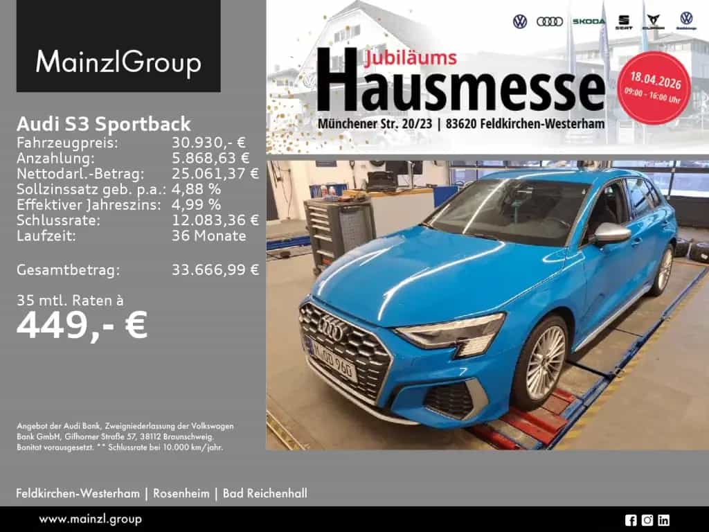 Audi S3 Sportback TFSI quattro B&O Virtual Matrix PDC 02/2022-photo-0