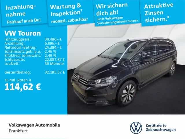 Volkswagen Touran 1.5 TSI Goal 7 Sitze Navi FrontAssist ACC 06/2025-photo-0