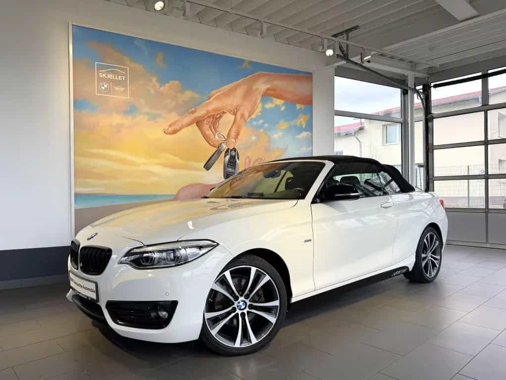 BMW 2 Series 220i Cabrio Sport Line KAM+KOMF+LEDer+HARM+DAB+ 01/2018-photo-1