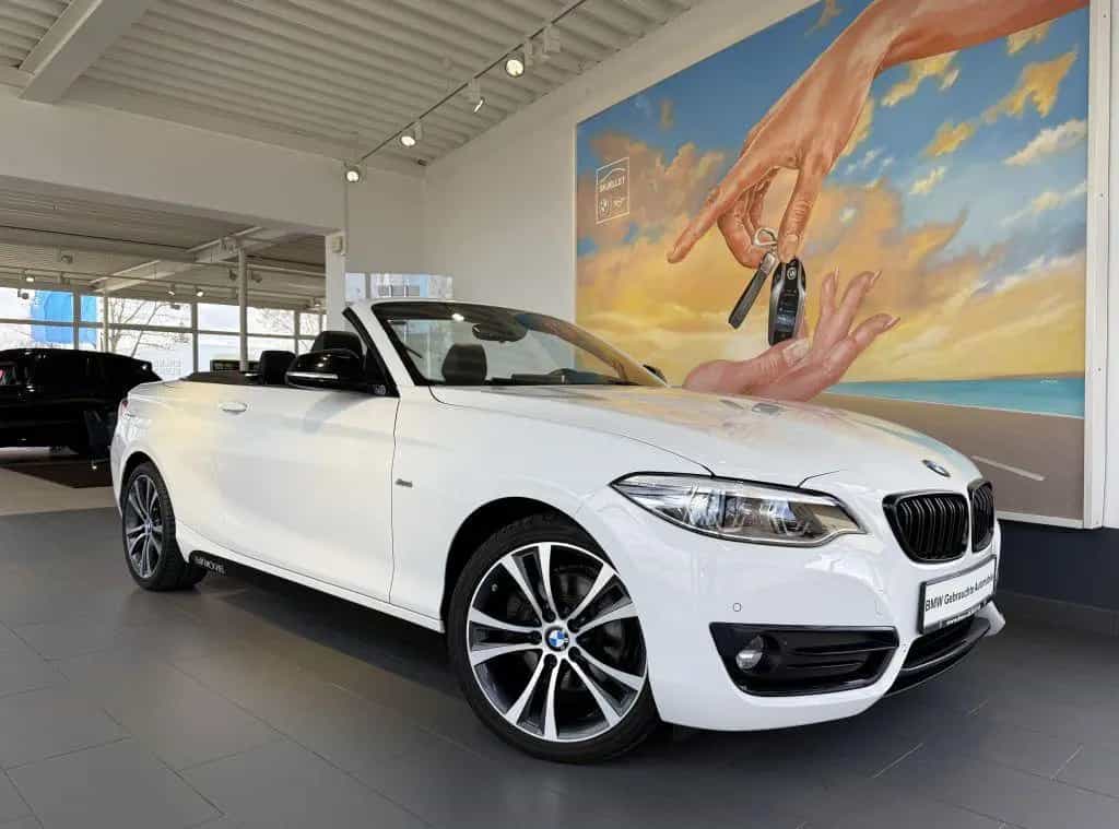 BMW 2 Series 220i Cabrio Sport Line KAM+KOMF+LEDer+HARM+DAB+ 01/2018-photo-2