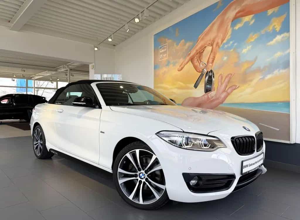 BMW 2 Series 220i Cabrio Sport Line KAM+KOMF+LEDer+HARM+DAB+ 01/2018-photo-3