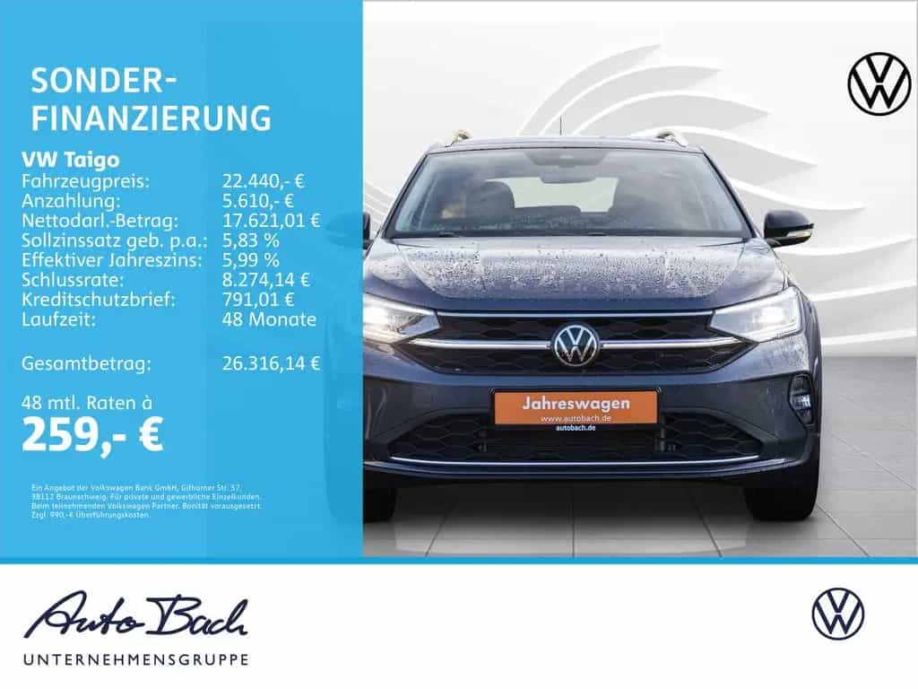 Volkswagen Taigo 1.0 TSI DSG Style, Navi, LED-Matrix, App-C 11/2024-photo-1