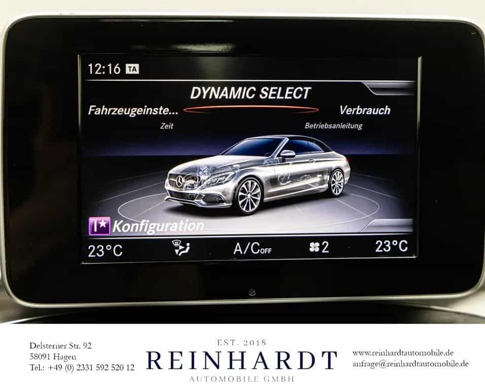 Mercedes-Benz C-Class 250 CABRIOLET AMG LINE/19Z./LED/TOTW/BURMESTER 04/2018-photo-26