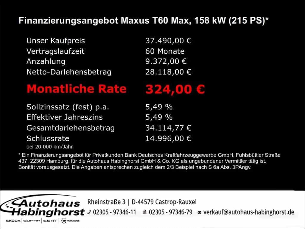 Maxus T60 MAX 2.0 TDCi 4WD Luxury LED 360 PDC Shz Leder null-photo-1