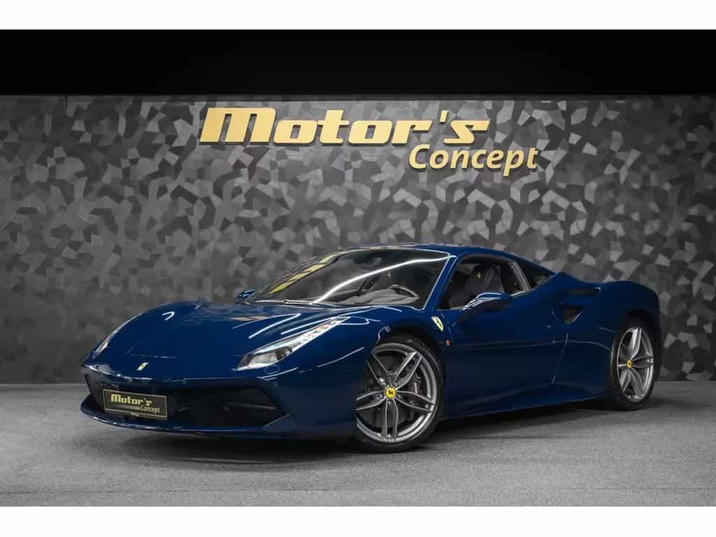 Ferrari 488 GTB 3.9 V8 - BLU SCOZIA / EXTRA-RANGE 06/2018-photo-0