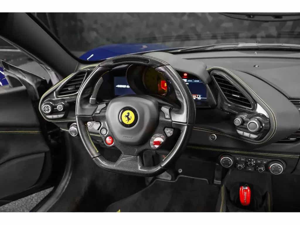 Ferrari 488 GTB 3.9 V8 - BLU SCOZIA / EXTRA-RANGE 06/2018-photo-12