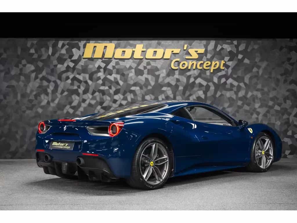 Ferrari 488 GTB 3.9 V8 - BLU SCOZIA / EXTRA-RANGE 06/2018-photo-2