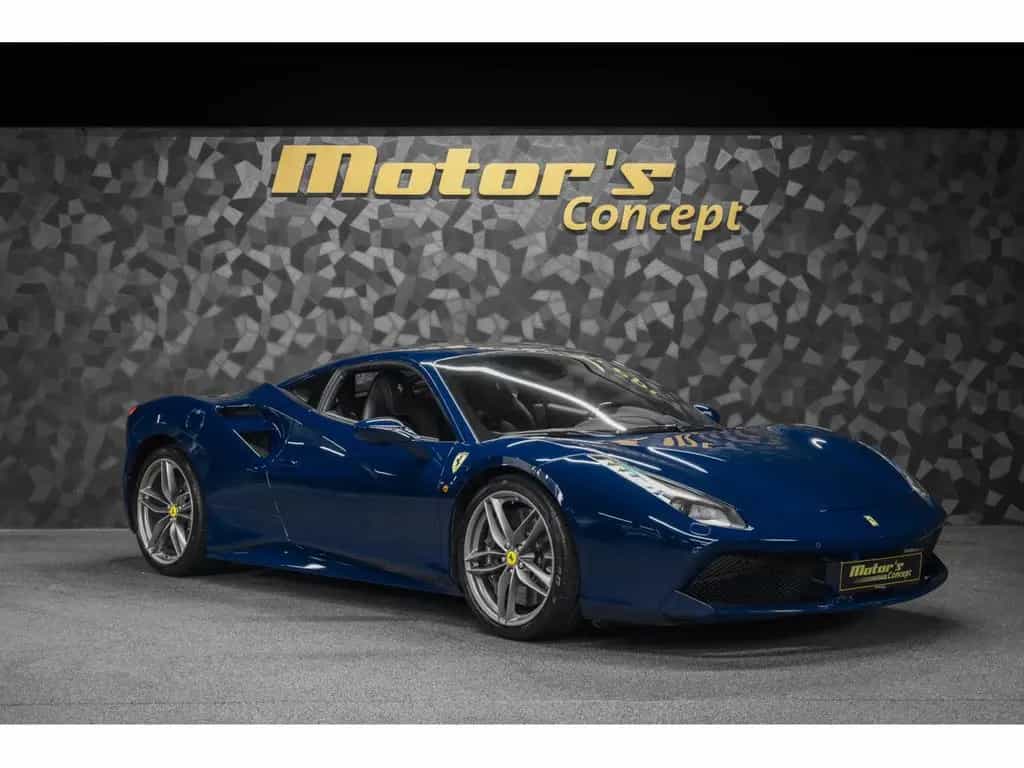 Ferrari 488 GTB 3.9 V8 - BLU SCOZIA / EXTRA-RANGE 06/2018-photo-5