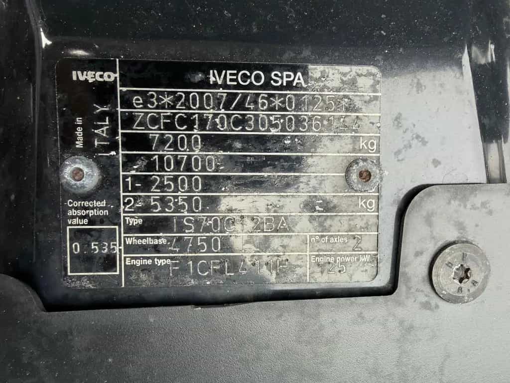 Iveco Daily 70C170 Automatik Koffer Ladebordwand 7,2t 06/2015-photo-38