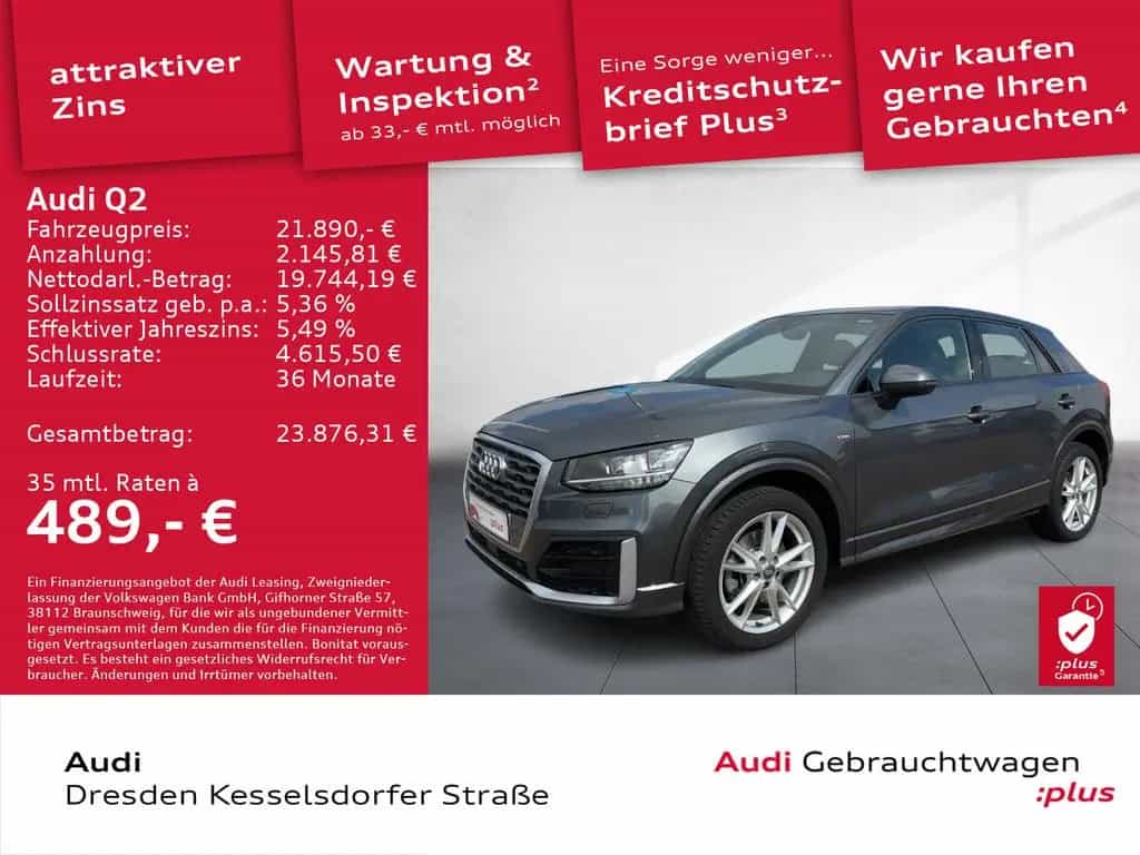 Audi Q2 2.0 TFSI Q. sport Navi GRA 05/2018-photo-1