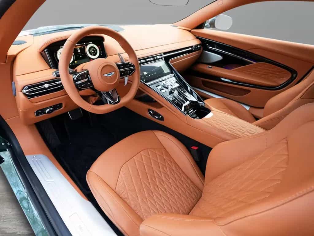 Aston Martin DB12 Malachite Green Oxford Tan null-photo-17