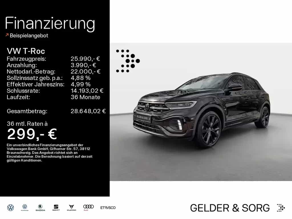 Volkswagen T-Roc 1.5 TSI R-line LED*RFK*AHK*ACC*Digital 12/2022-photo-0