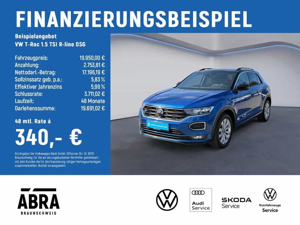 Volkswagen T-Roc 1.5 TSI R-line DSG NAV+ACC+PDC+SHZ+DAB+ 11/2020-photo-1