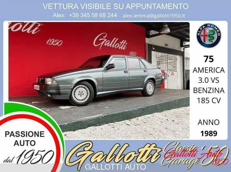 Alfa Romeo 75 3.0i V6 America 02/1989-photo-0