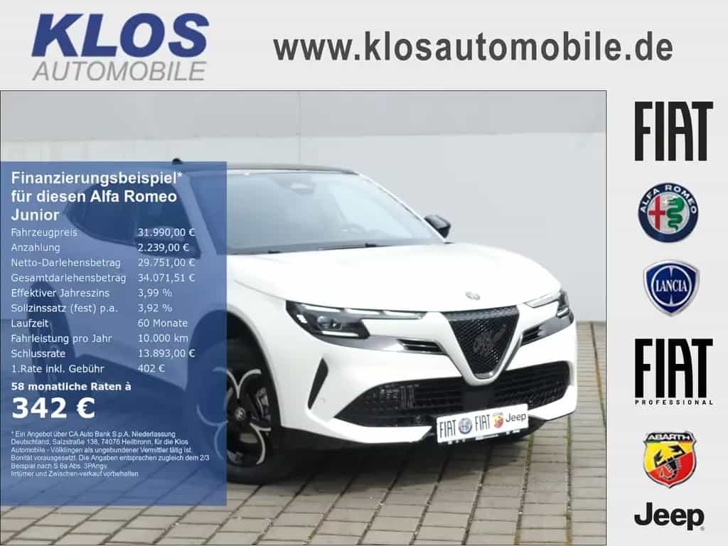 Alfa Romeo Junior IBRIDA TI 1.2 VGT 145PS DCT6 SCHIEBEDACH 05/2026-photo-0