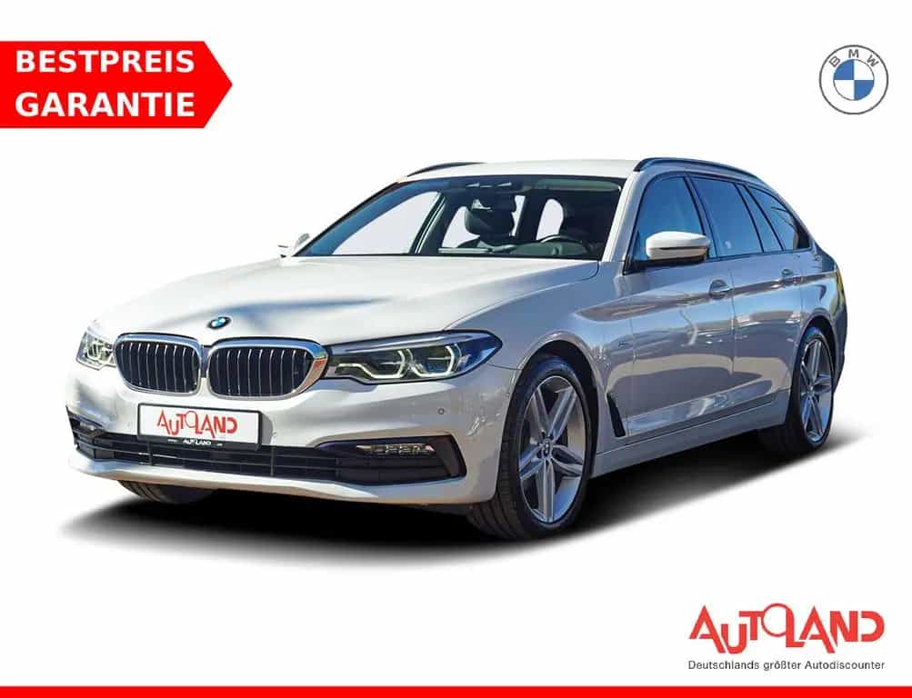 BMW 5 Series 520i Touring Sport Line LED Navi Head-Up AHK PDC 06/2018-photo-0