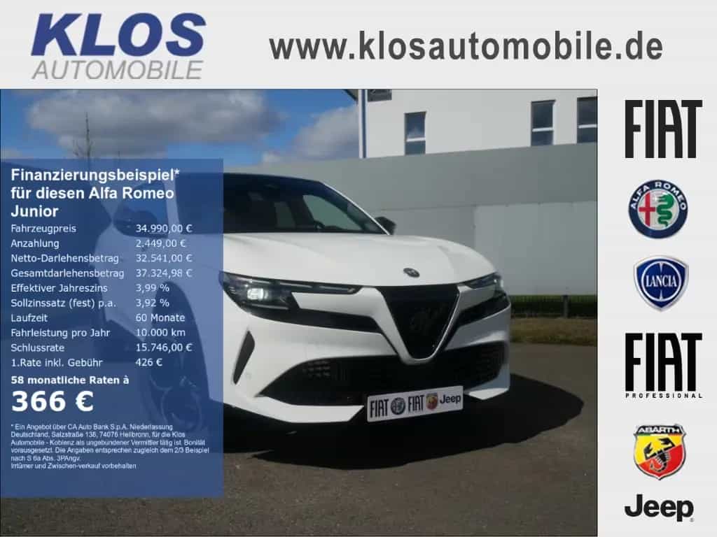 Alfa Romeo Junior IBRIDA Q4 TI 1.2 VGT 145PS DCT6 SCHIEBEDA 05/2026-photo-0