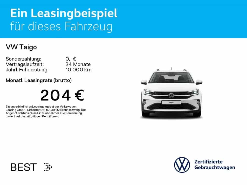 Volkswagen Taigo 1.0 TSI DSG STYLE*IQ.LIGHT*AHK*KAMERA*PDC* 12/2023-photo-2