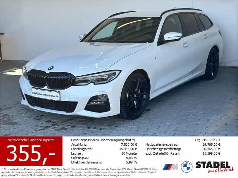 BMW 3 Series 330d Tour. M Sport Navi.Laser.ACC.RFK.AHK.KomfZg 03/2022-photo-0