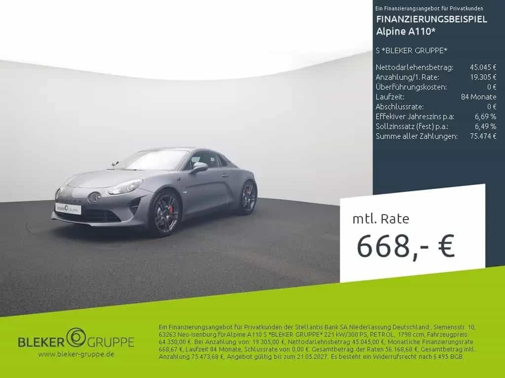 Alpine A110 S *BLEKER GRUPPE* 07/2023-photo-0