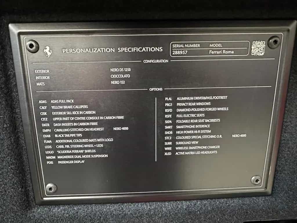 Ferrari Roma / 70km / Carbon / Nero DS / 360 06/2023-photo-10