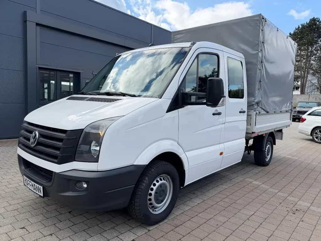 Volkswagen Crafter Pritsche Plane 35 mittel DoKa *AHK 3,5 T 10/2018-photo-1