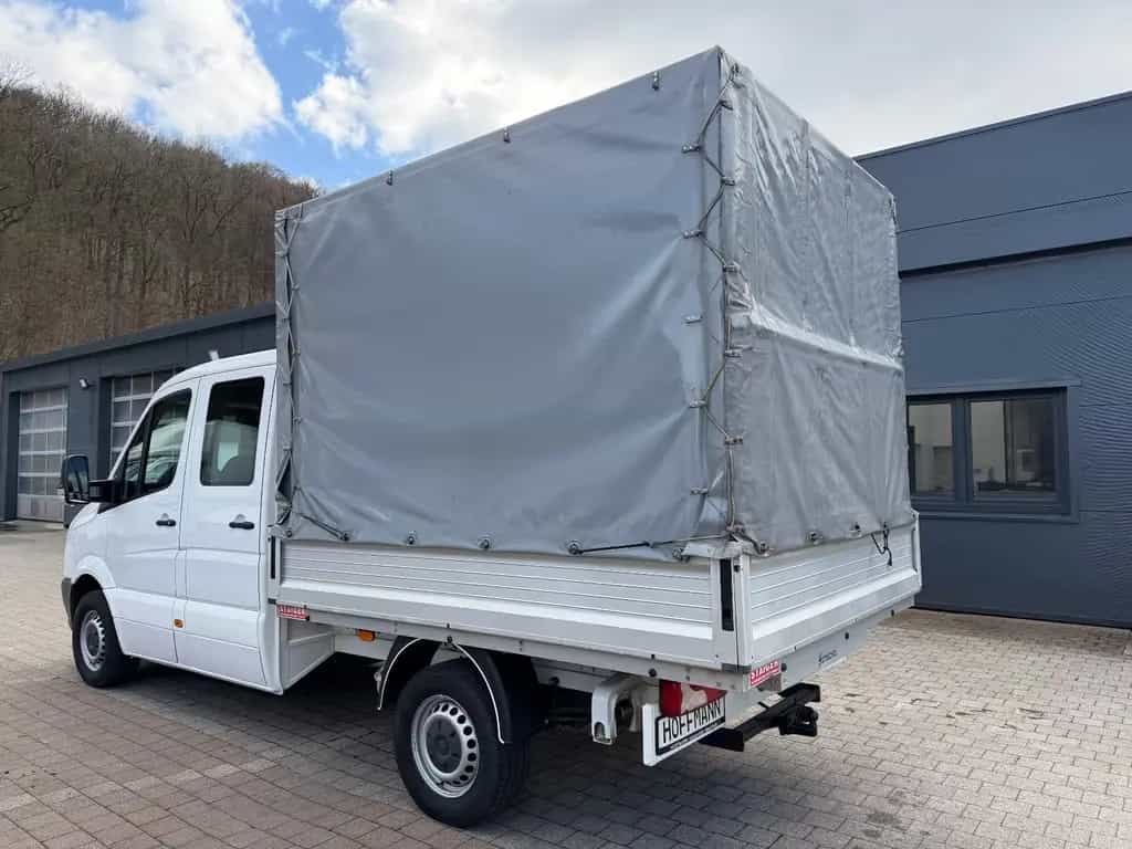 Volkswagen Crafter Pritsche Plane 35 mittel DoKa *AHK 3,5 T 10/2018-photo-8