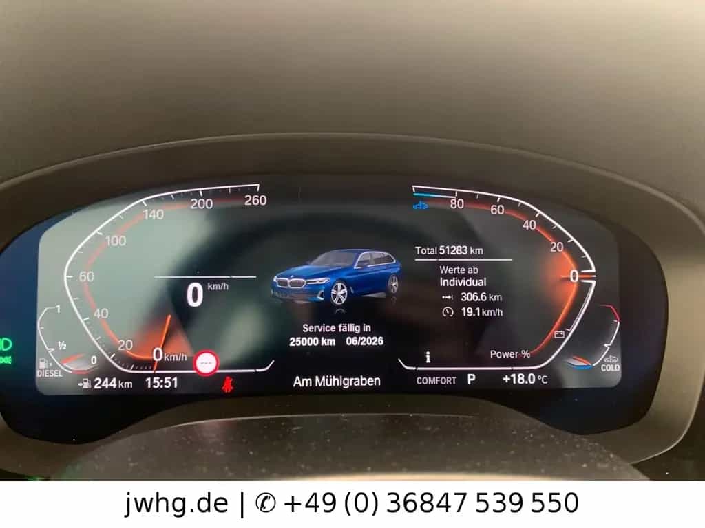 BMW 5 Series 520d T xDrive LEDER/COCKP-PRO/ACC/PANO/H&K 04/2021-photo-8