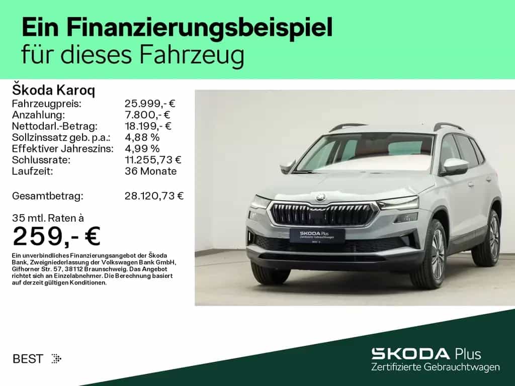 Skoda Karoq 1.5 TSI DSG Tour*LED*AHK*KAMERA*PDC*NAVI 02/2023-photo-1