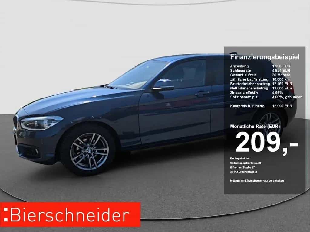 BMW 1 Series 118i Advantage 5-trg NAVI+SH+KLIMA+PDC+LED+TEMPO 09/2018-photo-0