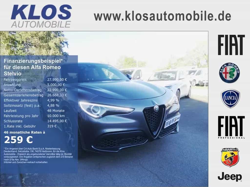 Alfa Romeo Stelvio VELOCE 2.0 TURBO Q4 PANO KAMERA XENON AL 12/2021-photo-0