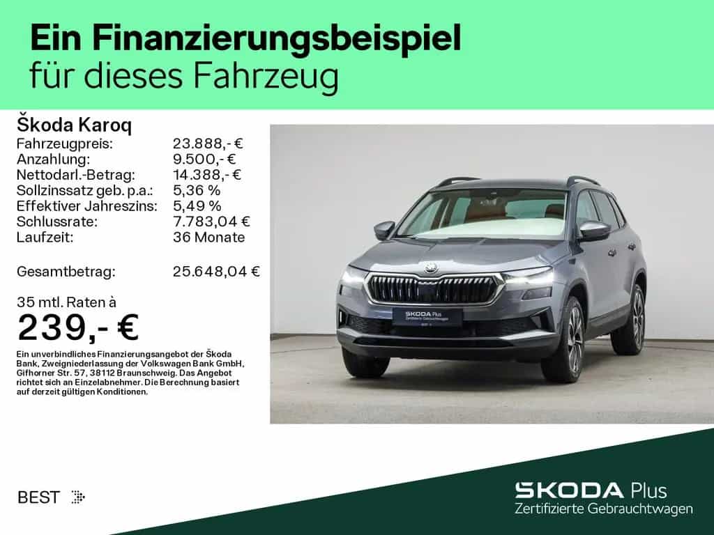 Skoda Karoq 1.5 TSI DSG Style*NAVI*KAMERA*LICHT&SICHT 02/2023-photo-1