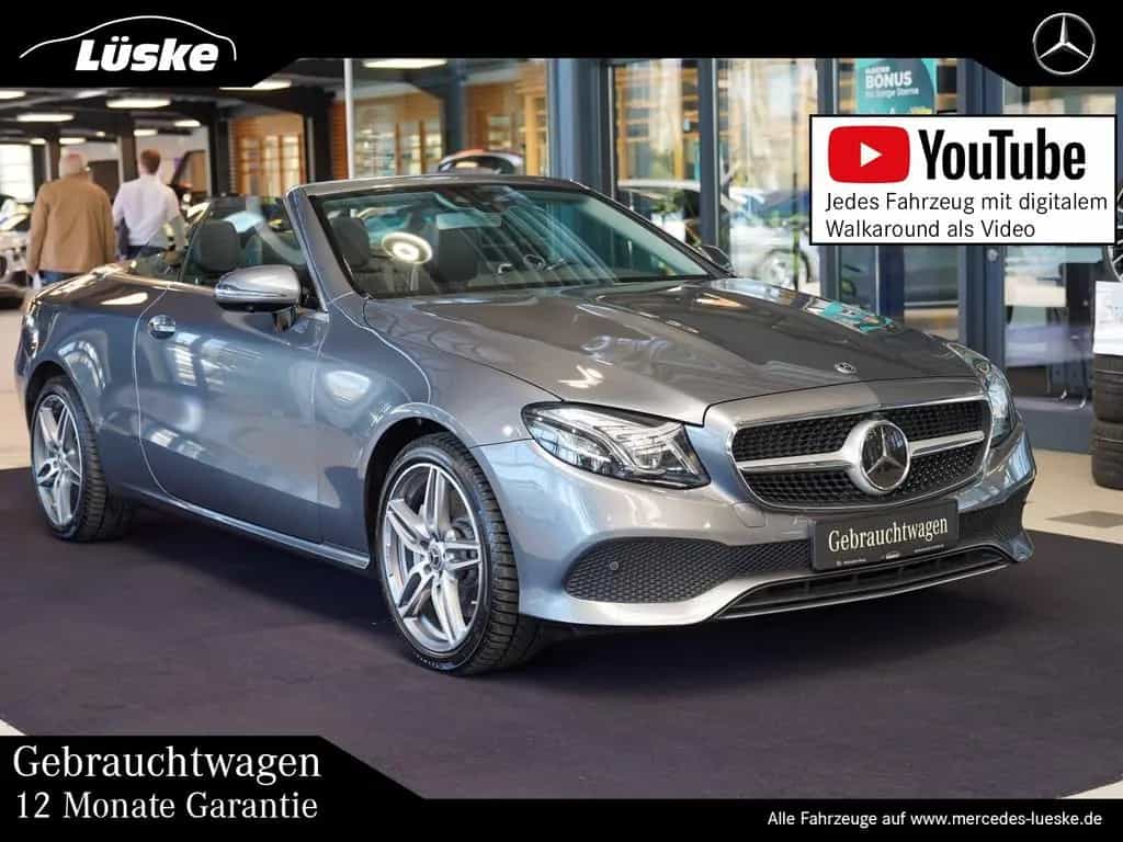 Mercedes-Benz E-Class 400 4MATIC Cabriolet Sitzklima Burmester DISTR 12/2017-photo-0