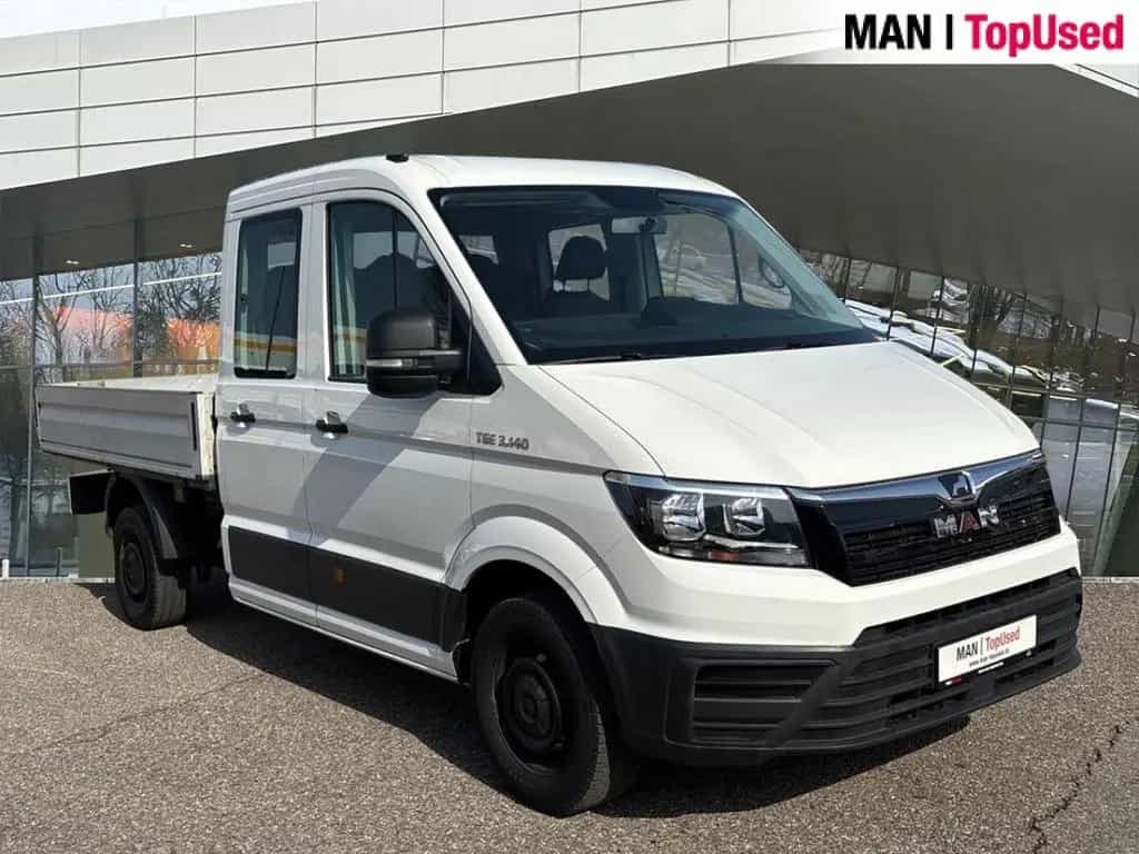 MAN TGE 3.140 4X2-DOKA-KLIMA-AHK-PRITSCHE-7SITZER 08/2021-photo-2