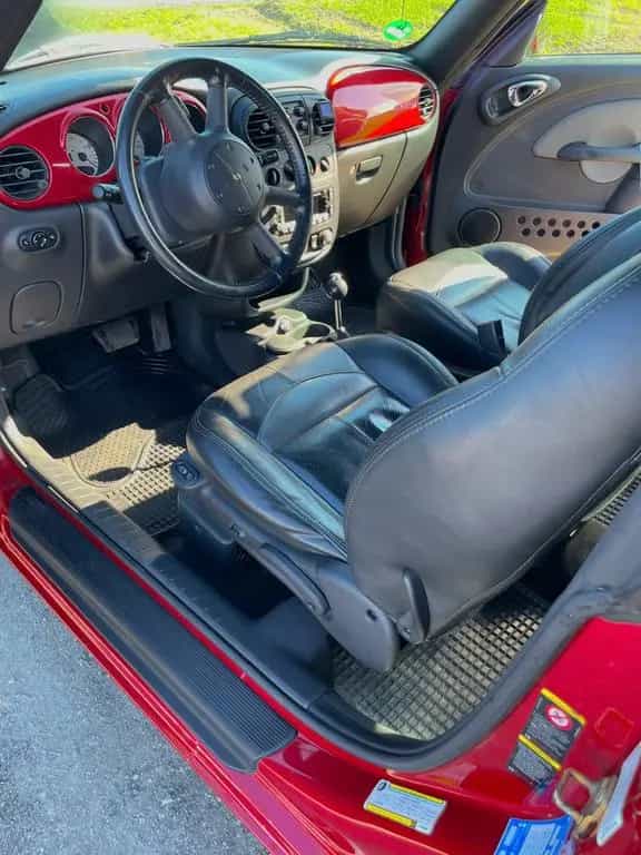 Chrysler PT Cruiser Cabrio in rot Automatik 10/2005-photo-11