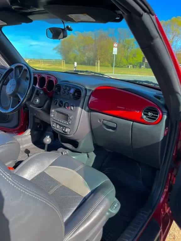 Chrysler PT Cruiser Cabrio in rot Automatik 10/2005-photo-9