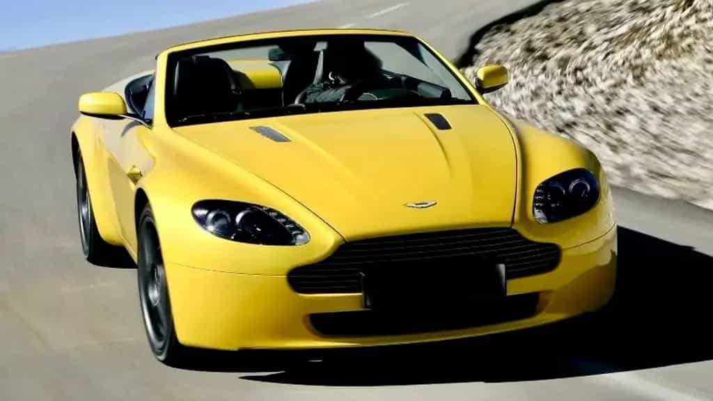 Aston Martin V8 Vantage cabrio Yellow racing 05/2008-photo-1