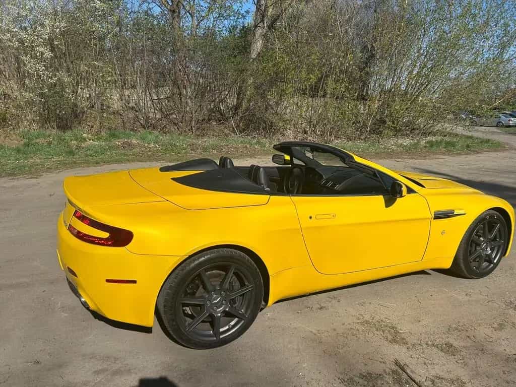 Aston Martin V8 Vantage cabrio Yellow racing 05/2008-photo-2