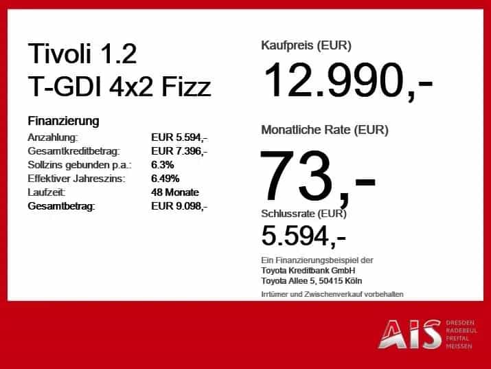 Ssangyong Tivoli 1.2 T-GDI 4x2 Fizz AHK*Navi*KAM*DAB*SHZ 03/2022-photo-3