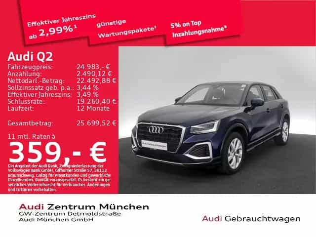 Audi Q2 35 TFSI S tronic advanced AHK/Kamera/Navi+ 04/2023-photo-0