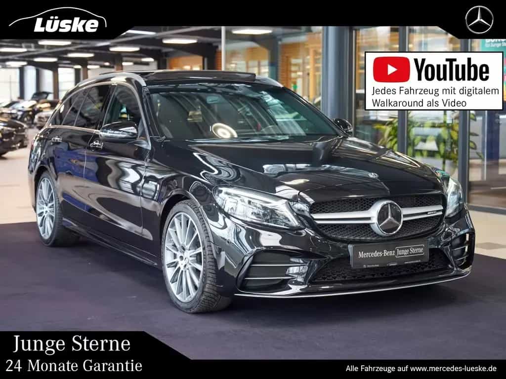 Mercedes-Benz C-Class 43 AMG T 4M Distronic Panoramadach AHK KEYLESS 01/2021-photo-0