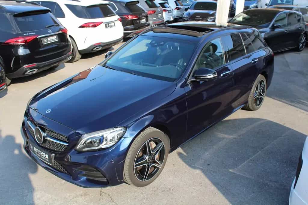 Mercedes-Benz C 400 4MATIC+PANO+BURMESTER+360°KAMERA+NIGT+KEY 08/2019-photo-0