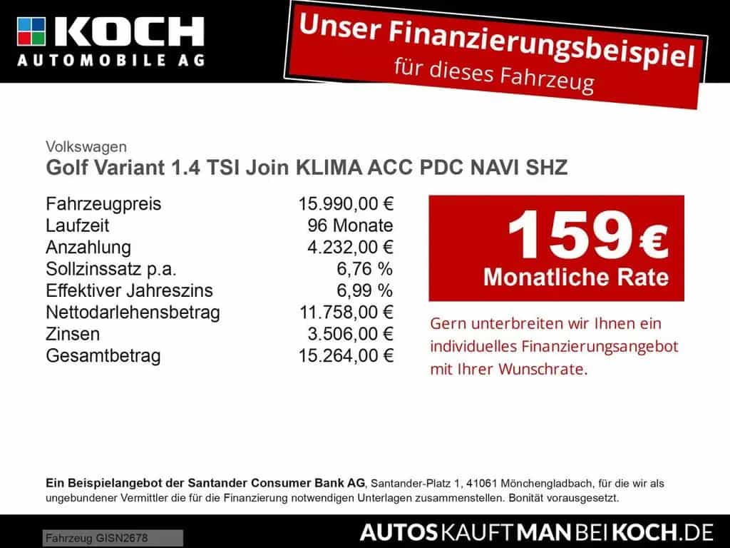 Volkswagen Golf Variant 1.4 TSI Join KLIMA ACC PDC NAVI SHZ 05/2018-photo-1
