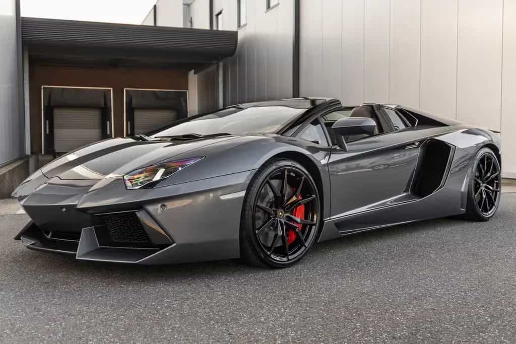 Lamborghini Aventador LP700-4 Roadster - Grigio Estoque - Ca 02/2015-photo-0