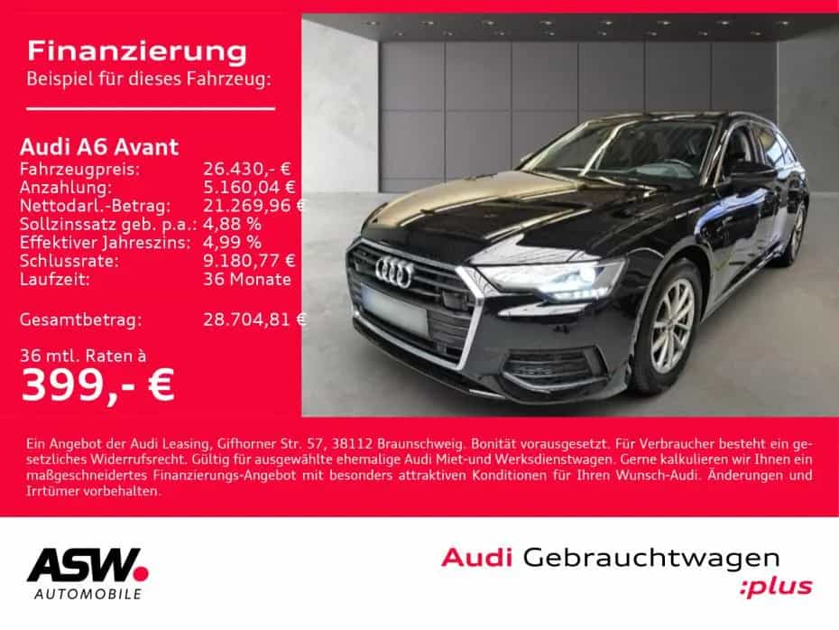 Audi A6 Avant 40TDI quattro Stronic Navi B&O PANO AHK 02/2021-photo-0