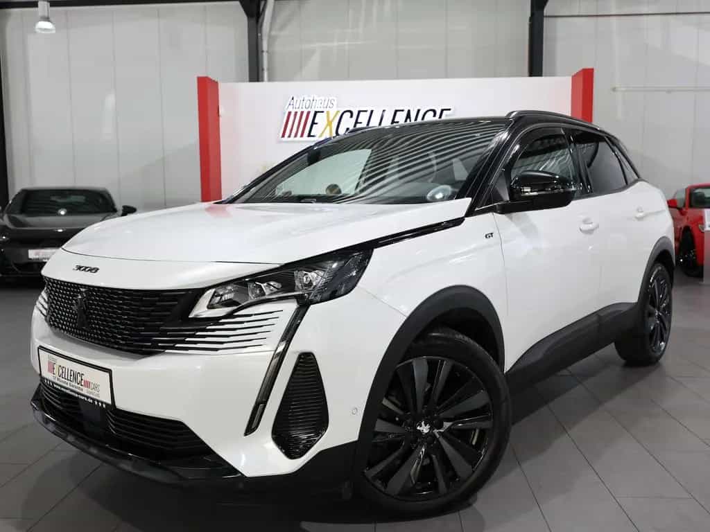 Peugeot 3008 BLUE-HDI GT-SPORT / WHITE & BLACK / SCHÖN 07/2022-photo-3