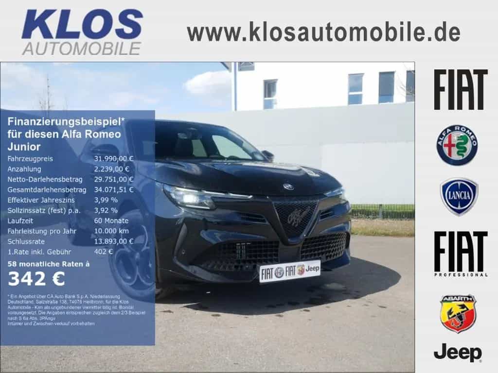 Alfa Romeo Junior IBRIDA TI 1.2 VGT 145PS DCT6 SCHIEBEDACH 04/2026-photo-0